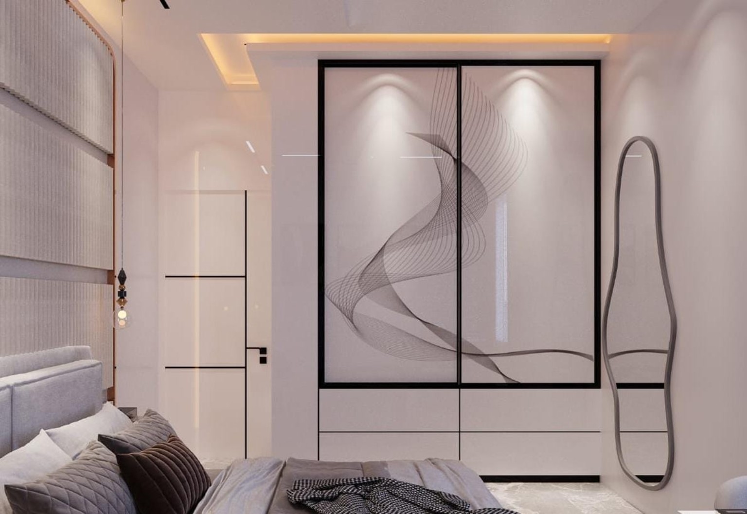 Sliding wardrobe design 7